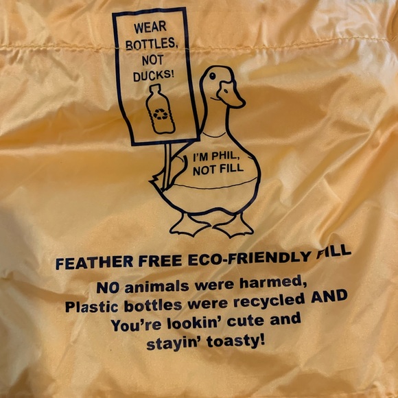 BCBGMaxazaria Packable BCBG Yellow Puffer Jacket size XL Like New - Picture 10 of 12